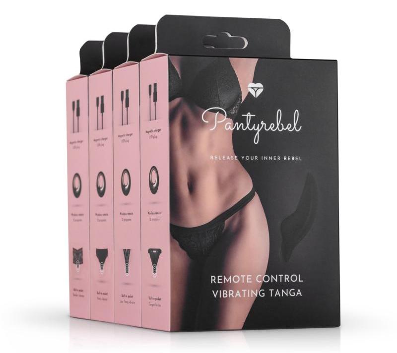 This vibrating thong by PantyRebel is made of nice and soft... PantyRebel - Vibrating Thong - Black photo-15