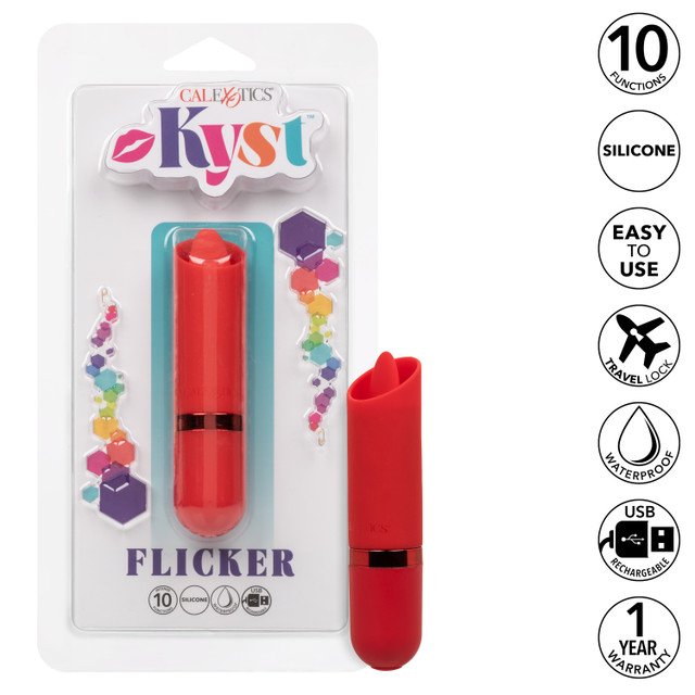 CEN - Kyst Flicker Clit Stimulator - Red photo-10