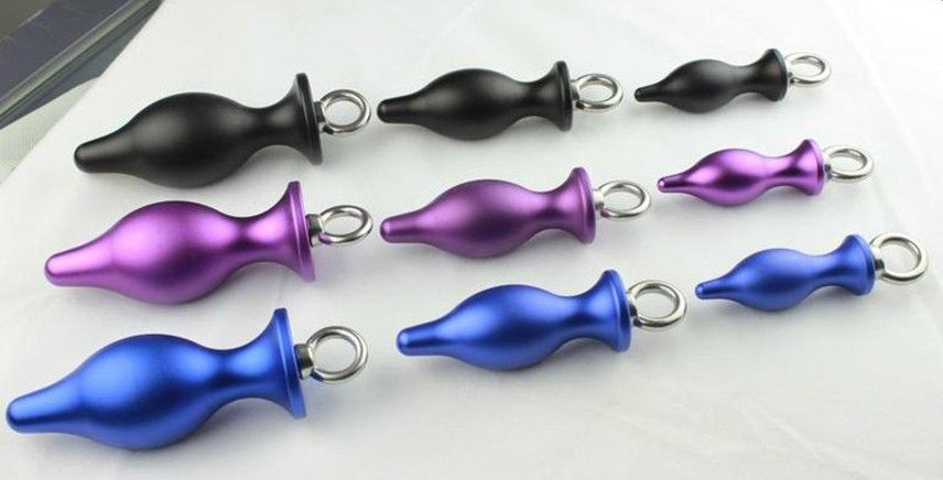A butt plug is a sex toy that is designed to be inserted int... XFBDSM - AluminumAanal Plug - Black photo-6