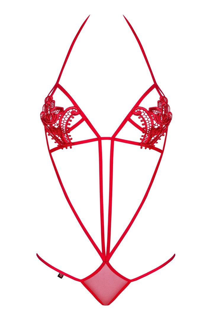 Look at this fabulous attire! Absolutely unique, extremely s... Obsessive - Luiza Teddy - Red - S/M photo-6