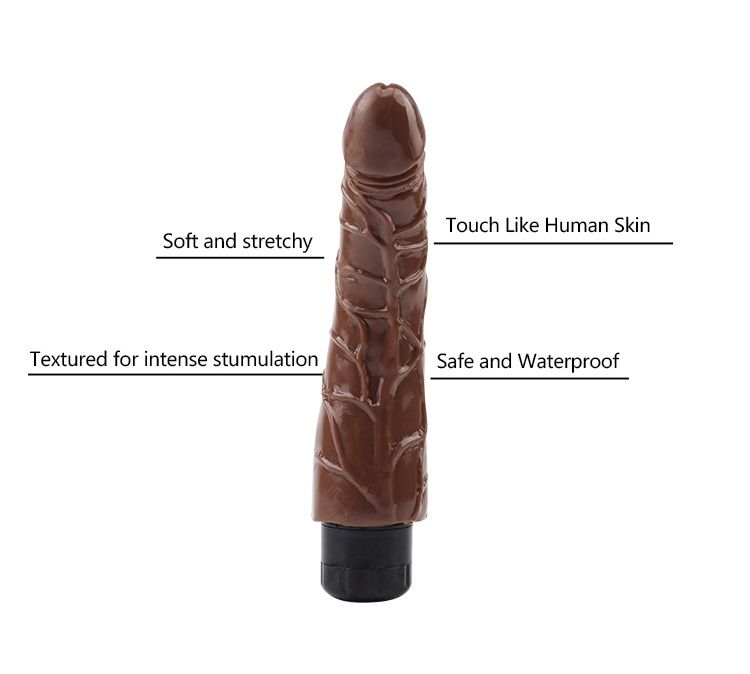 Multi-Speed Vibrations, Waterproof, Phthalate Free
Material... Chisa - Mambo Vibe Dildo 9″ - Brown photo-8