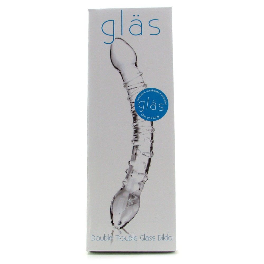 Glas - Double Trouble Glass Dildo photo-12