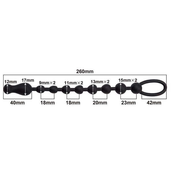 It is an anal bead with a handle with 10 beads in a safe and... A-One - Anal Big Bang Mini - Pink photo-4