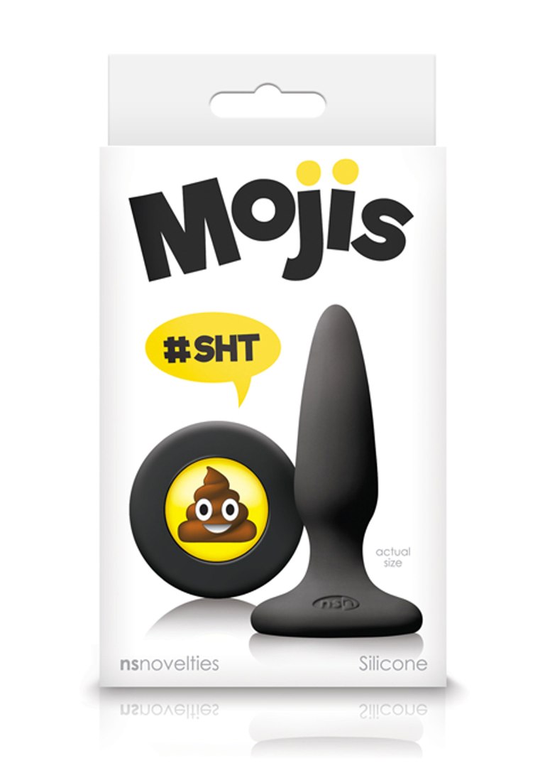 Express yourself with Moji’s. Slim-tapered mini plugs made o... NS Novelties - Mojis Plug SHT Mini - Black photo-2