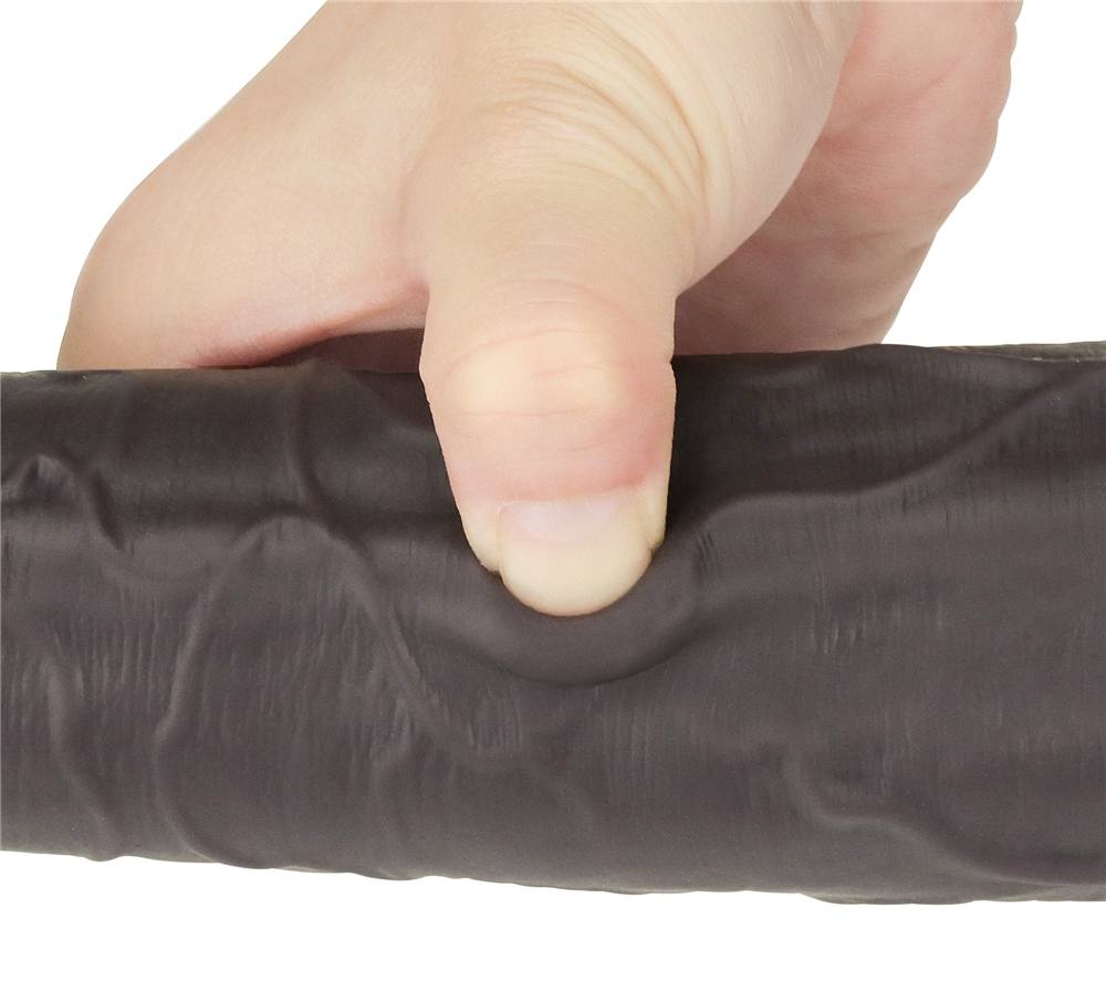 Lovetoy - 8" Dual Layered Rotator Dildo - Brown photo-2