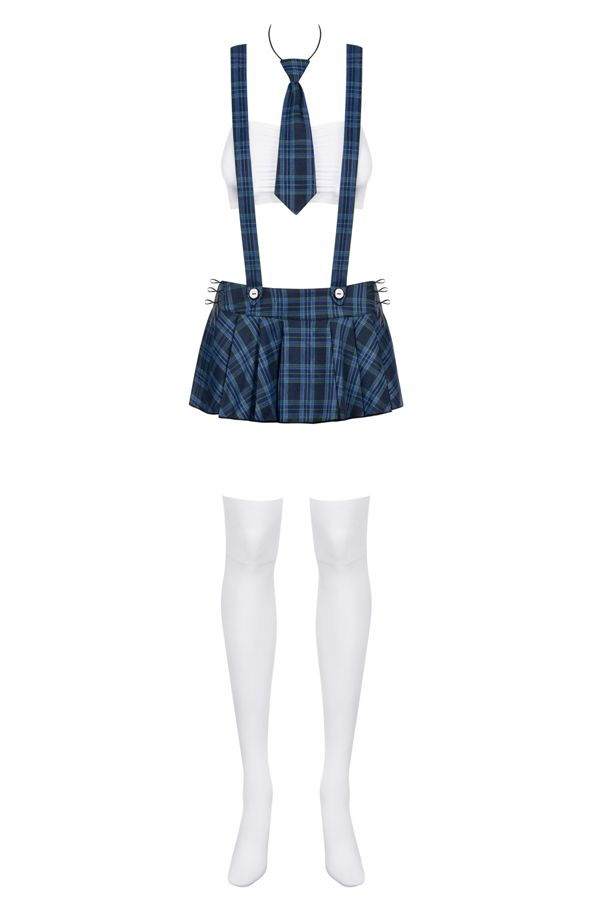 Spicy fantasy that you can easily fulfill? Playing the role ... Obsessive - Studygirl Costume - Blue - L/XL photo-7