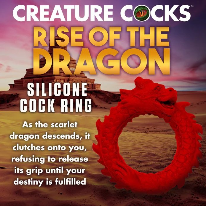 Enhance your rod with this red dragon! This Rise of the Drag... Creature Cocks - Rise Of Dragon Ring photo-3