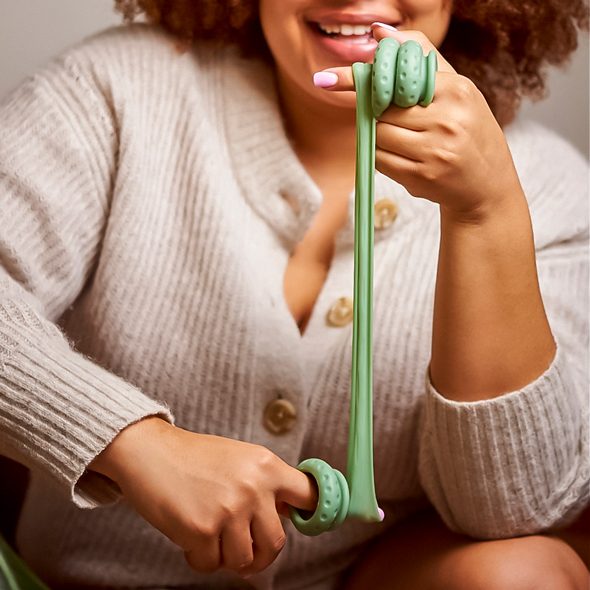 Designed with an FDA approved body-safe material, Ohnut'... Ohnut - Wider Soft Buffer Rings Set - Sage photo-2