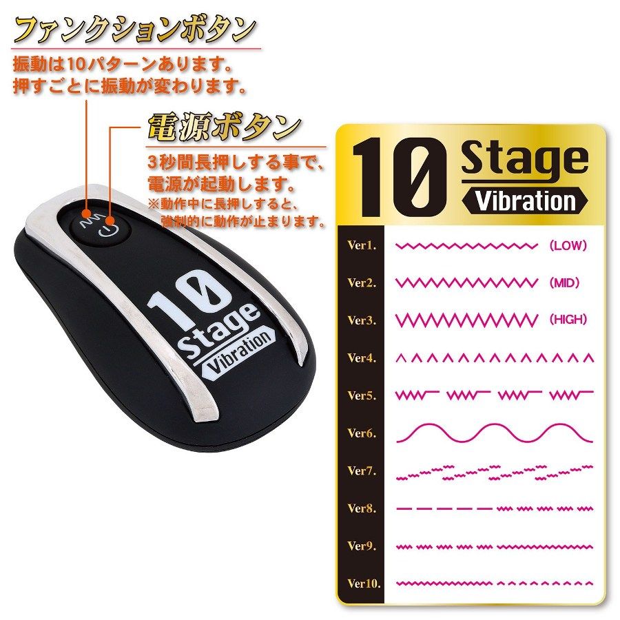 Finally 4.5V powerful vibration power & 10 stages function f... A-One - Back Fire 10 - Anus Base photo-4
