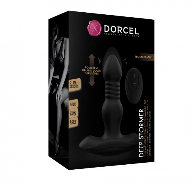 Meet DEEP STORMER, the techy thrusting plug designed for con... Dorcel - Deep Stormer Vibro Plug - Black photo-8