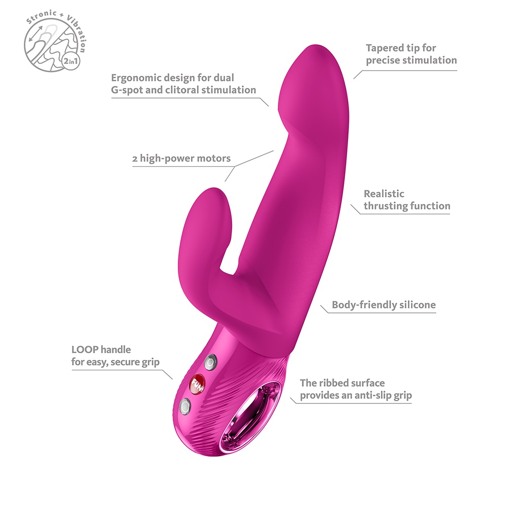 Fun Factory - Bi Stronic Immerse Thrusting Rabbit Pulsator - Magenta photo-6