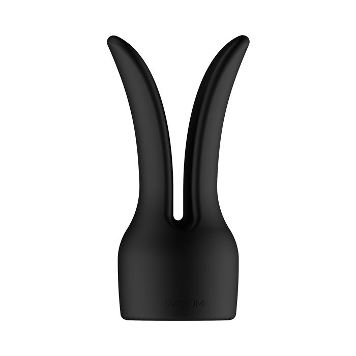 Sexy design with detachable bunny ears that will take Emma’s... SVAKOM - Emma Neo Warming Vibrator - Black photo-6