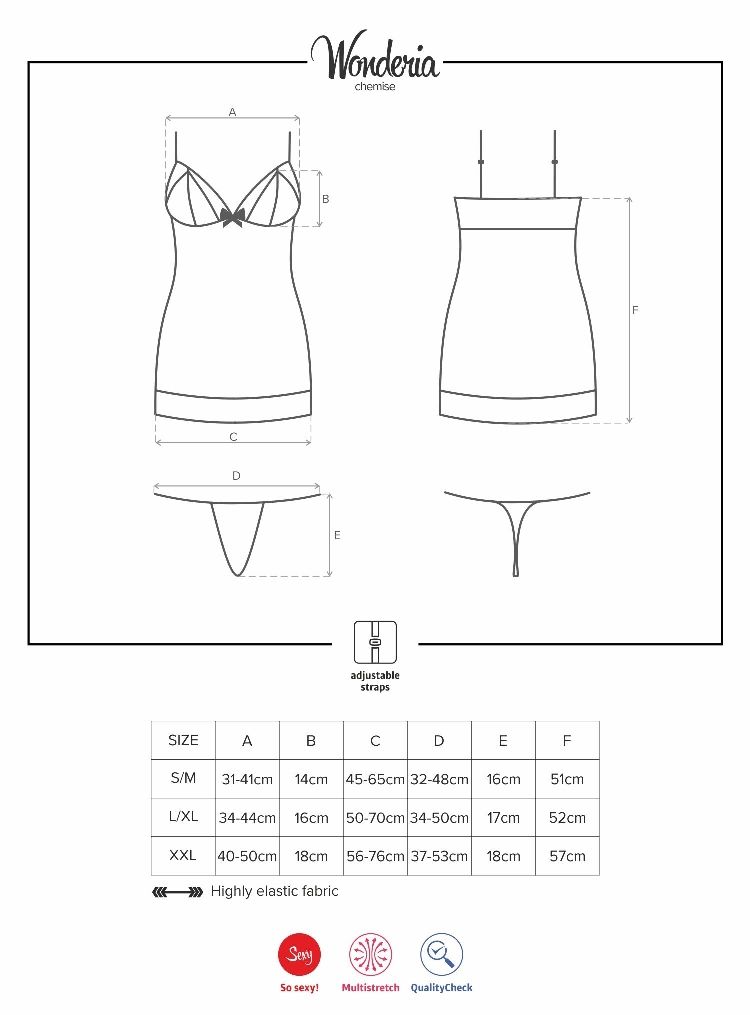 Just put on this wonderful chemise and let it uncover your p... Obsessive - Wonderia Chemise & Thong - Black - S/M photo-9