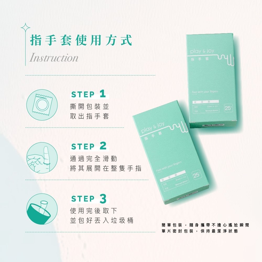 Play & Joy - Finger Condom Hyaluronic Acid 25's Pack photo-10