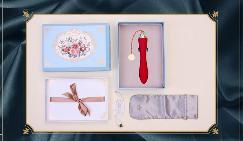 Design inspiration comes from the legend life of Queen Marie... Zalo - Marie Vibrator - Bright Red photo-24