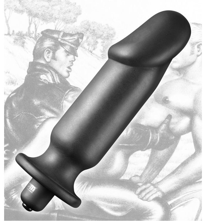 This semi-phallic silicone vibe is made of premium materials... TOF - Silicone Vibrating Anal Plug photo-6