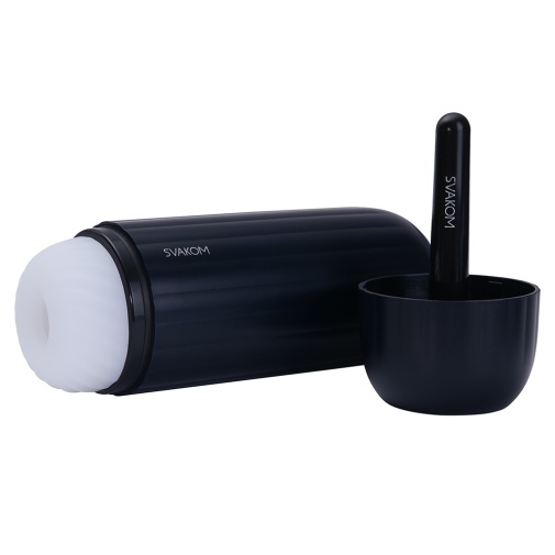 SVAKOM - Sam Neo 2 Pro Interactive Heating Masturbator - Dark Blue photo