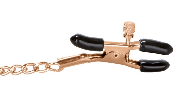 Get ready to heat up the night. Exciting and beautiful Entic... CEN - Entice Tiered Intimate Clamps - Gold photo-2