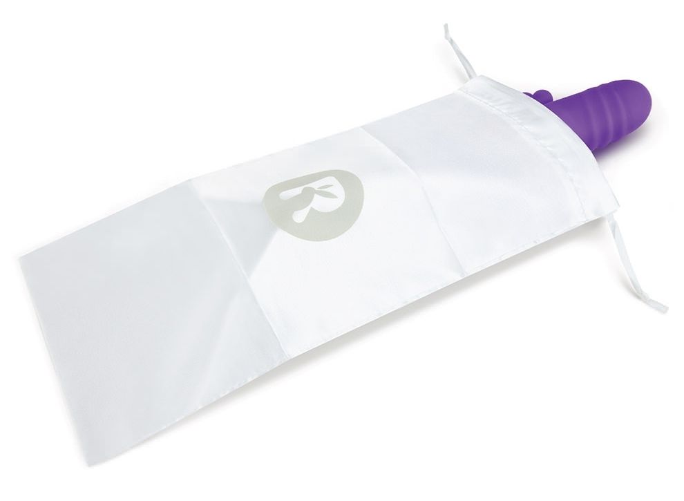 Rabbit Essentials - 7種功能後庭串珠可轉動兔子震動棒 - 紫色 照片-10