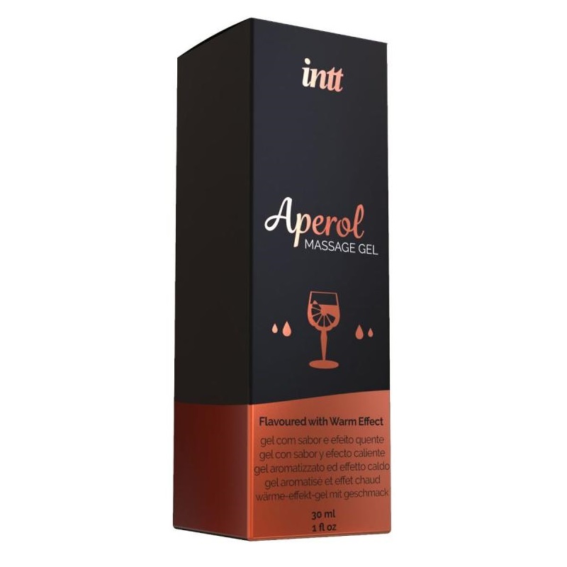 The kissable gel with Aperol flavor that can be used in seve... INTT - Aperol Warming Massage Gel - 30ml photo-3