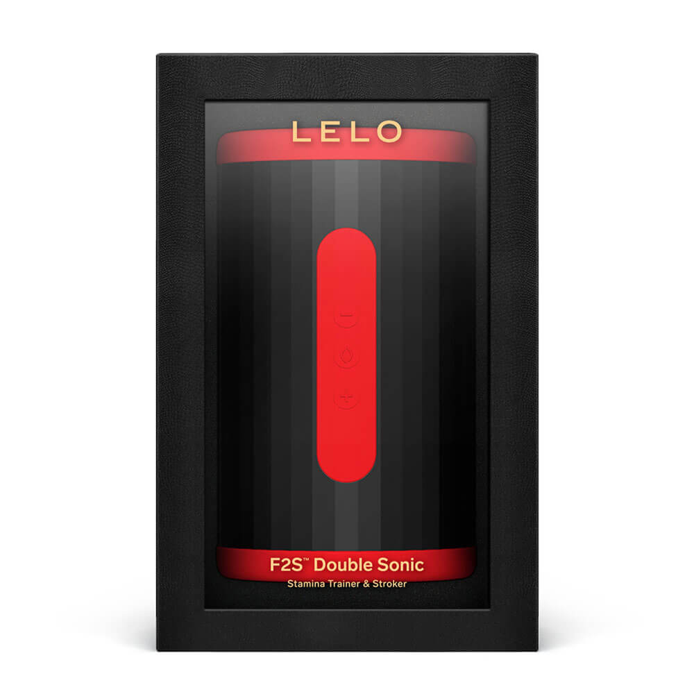 Lelo - F2S Double Sonic AI Stamina Trainer Stroker - Red photo-11