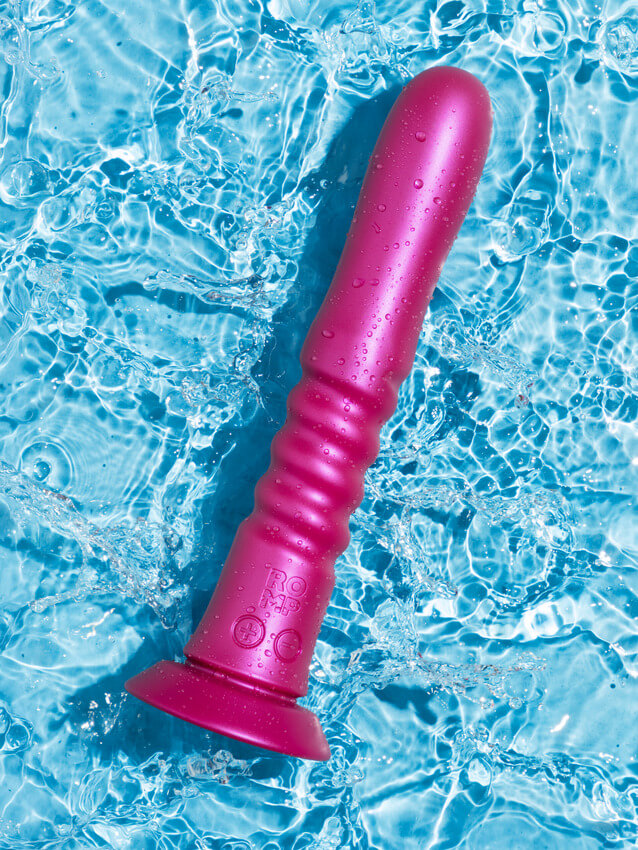 Romp - Jiggle Vibro Thrusting Dildo - Pink photo-5