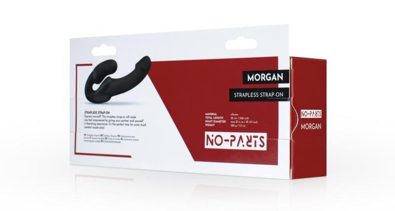 The Morgan Strapless Strap-on dildo is enjoyable for both pa... No-Parts - Morgan Strapless Dildo 22cm - Black photo-12
