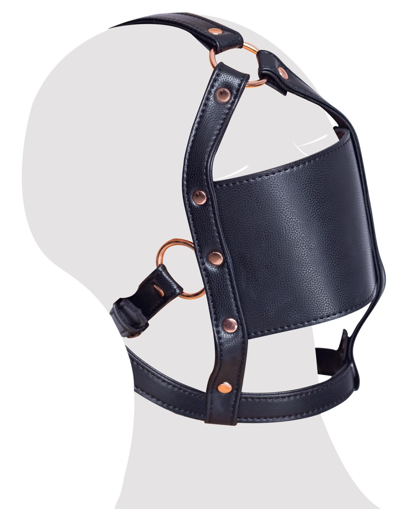 Bad Kitty - Head Harness w Gag - Black 照片-9