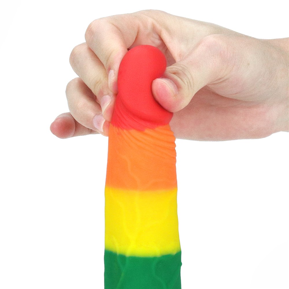 Lovetoy - 7" Prider Dildo - Rainbow photo-4