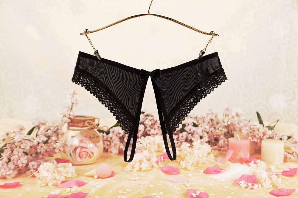 SB - Crotchless Panties 229 - Black photo-7