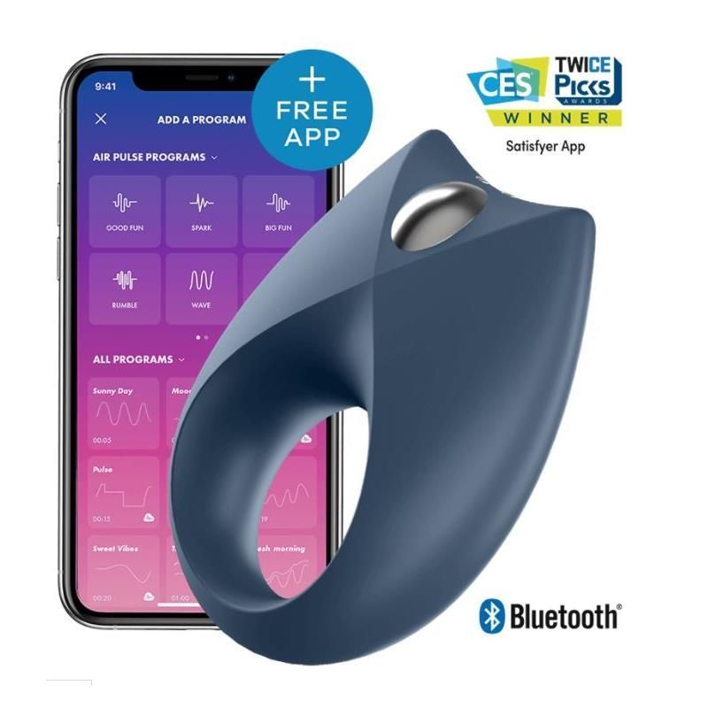 Give your manhood a sensual upgrade with our Royal One. Plea... Satisfyer - Royal One Ring - Dark Blue photo-2