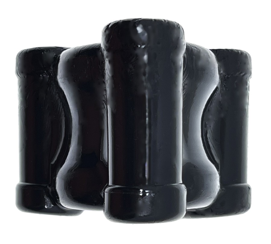 BUZZ SQUEEZE triple-vibe ballstretcher is OXBALLS top-dog SQ... Oxballs - Buzz Squeeze Ballsack Intense Triple 360 Vibe - Black photo-5