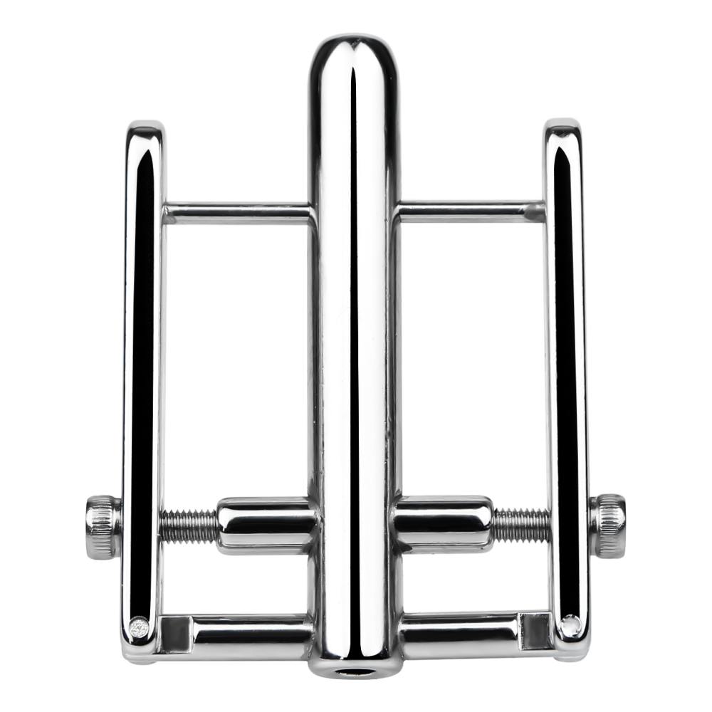 Material: 304 Stainless steel
Cage Width: 38mm
Cage length:... FAAK - Metal Penis Lock Cage S photo-3