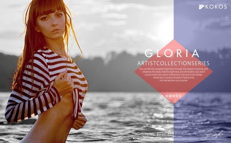 You can feel the powerful tightness through the repeat of gr... Kokos - Gloria - Double Layer Masturbator photo-4