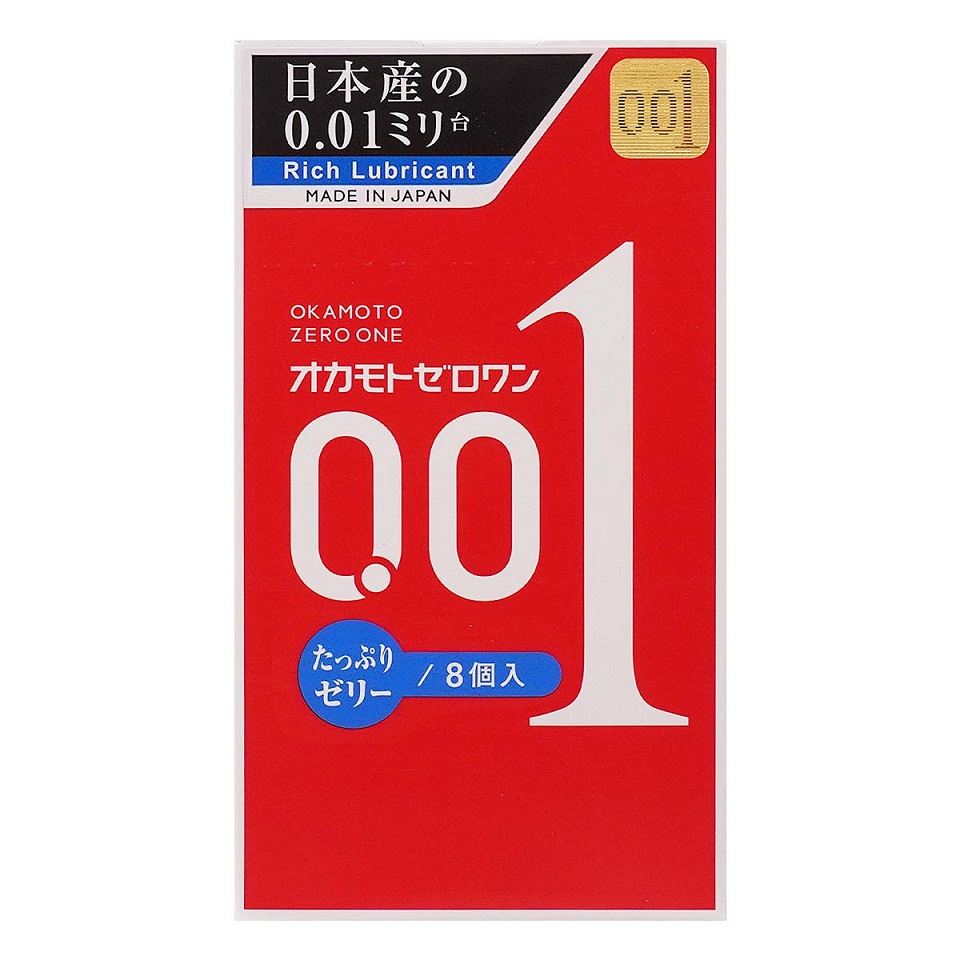 Okamoto - 0.01 Extra Jelly 8's Pack Condoms