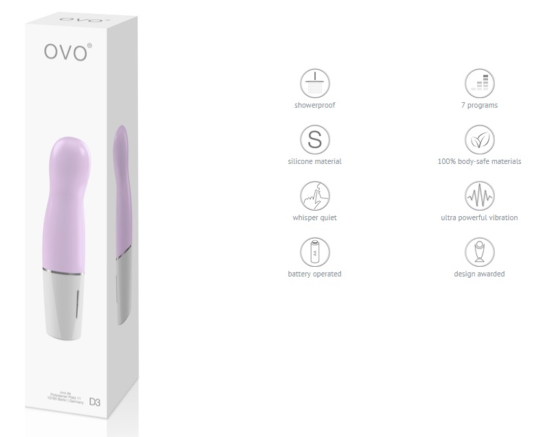 These German designed sex toys deliver high powered vibratio... Ovo - D3 Mini Vibrator - Purple photo-5