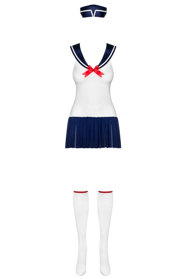 How to make your secret dreams come true? Get this sexy cost... Obsessive - 813-CST-8 Marine Costume - Blue - S/M photo-7