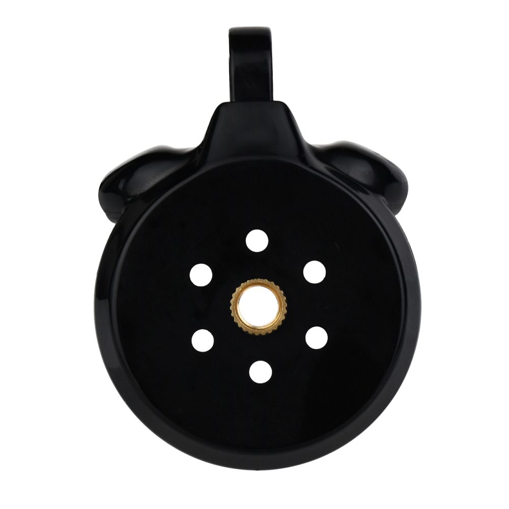 Material: Resin+304 Stainless steel
Cage inner diameter:... FAAK - Chastity Cage 45mm w Catheterization Hood - Black photo-7