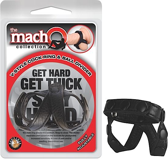 Nasstoys - V Style Cock Ring & Ball Divider photo-13
