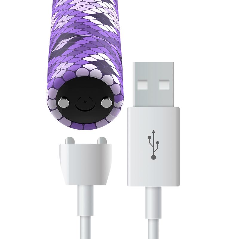 Discover the new collection of rechargeable vibrating bullet... Custom Bullets - Trial Magnetic Bullet - Purple photo-2