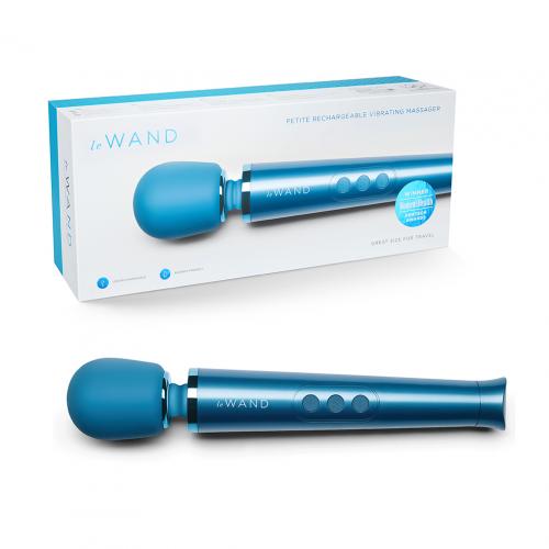 Le Wand - Petite 充電式震動按摩棒 - 藍色 照片
