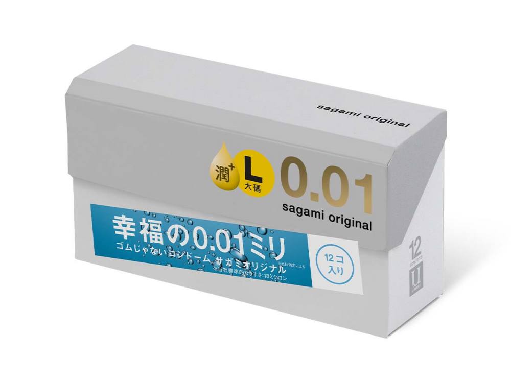 A special present for larger-sized gentlemen: Sagami Origina... Sagami - Original 0.01 L-size Extra Lubricated 12's Pack photo-3