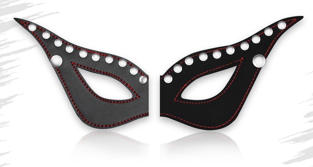 This beautifully crafted masks accentuate your features and ... Lovetoy - Bondage Fetish Masquerade Mask - Black photo-6