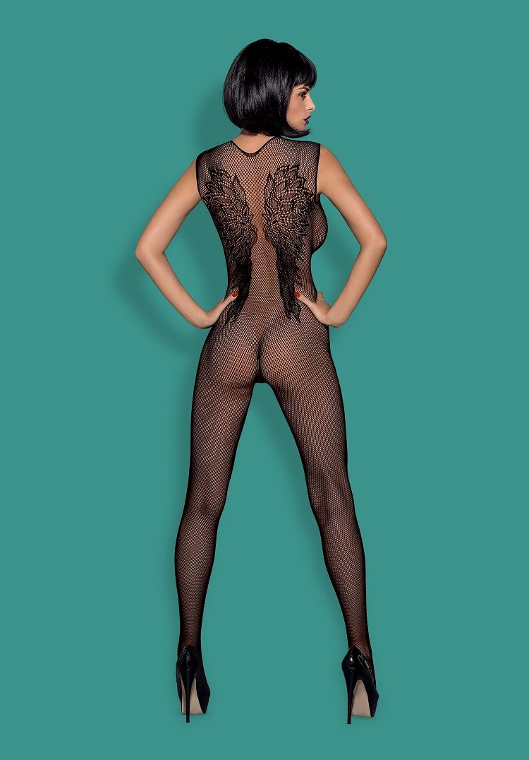Dangerously in love! Here you are! Spicy details and soft fa... Obsessive - Bodystocking N112 - Black - S/M/L photo-9