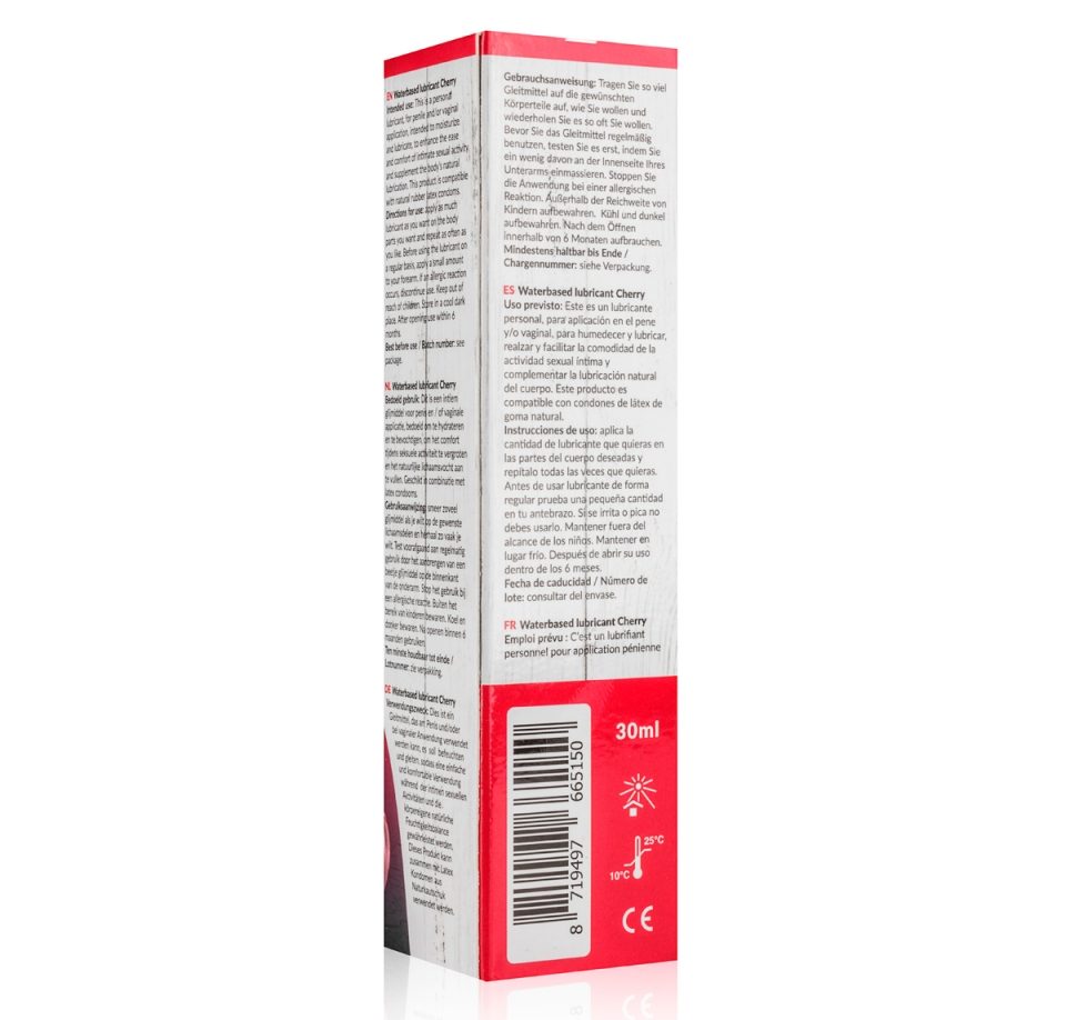 EasyGlide Cherry is a personal lubricant, for penile and/or ... EasyGlide - Cherry Waterbased Lube - 30ml photo-5