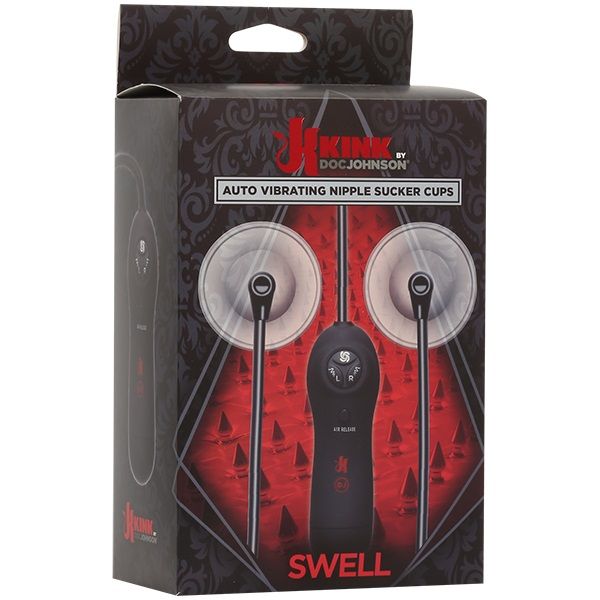 Doc Johnson - Swell Auto Nipple Sucker Cups - Black photo-7