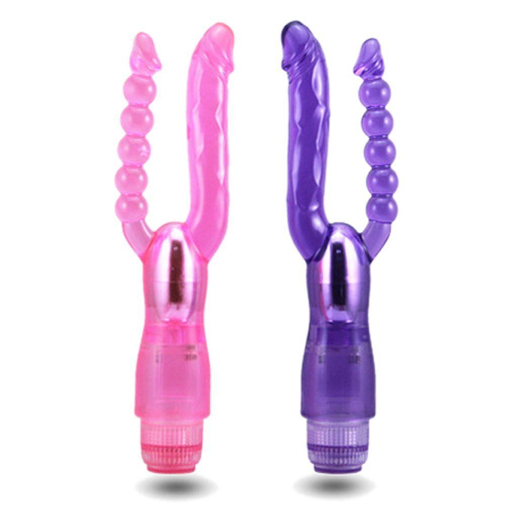 Are you looking for some special 02 Vibrators?This dual pene... Aphrodisia - Double Pleasure Dual Penetrator Vibrator - Purple photo-15