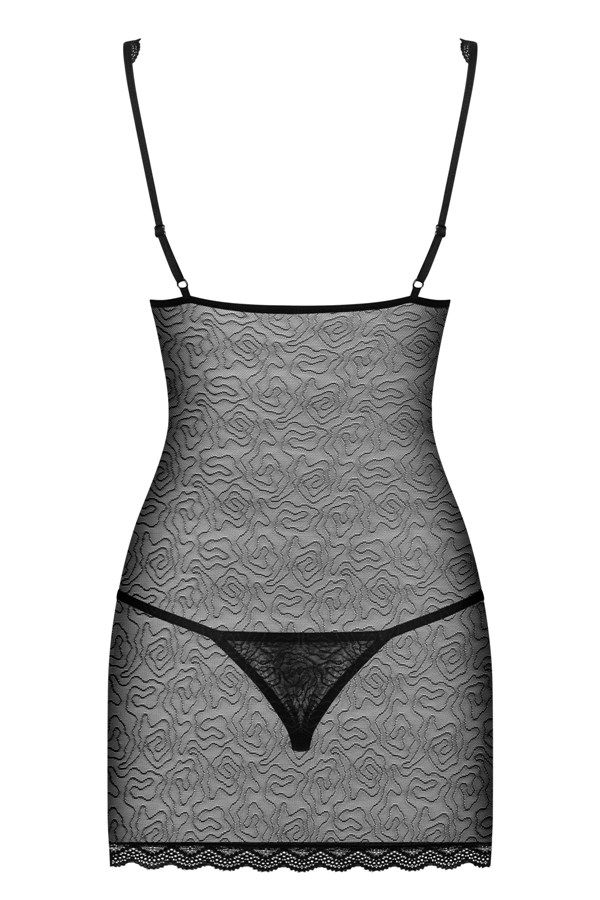 All your beautiful body needs is special lingerie! Let this ... Obsessive - 811-CHE-1 chemise & thong - S/M photo-8
