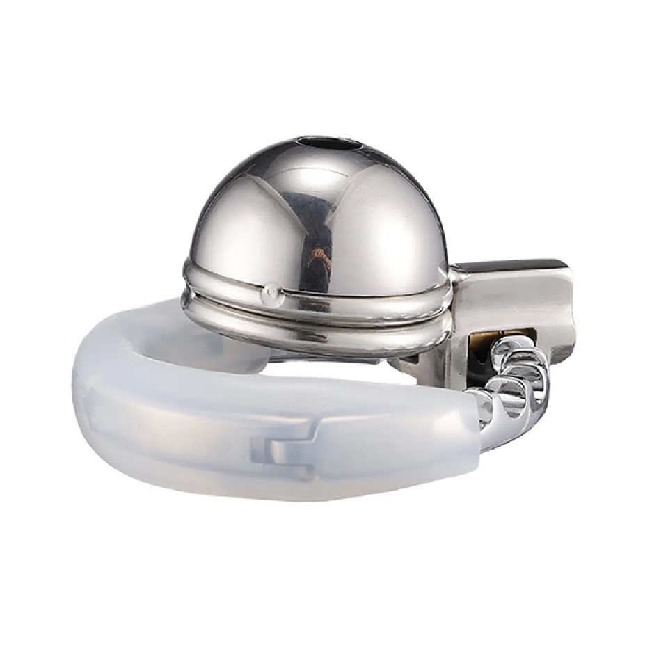MT - Metal Chastity Cage w Adjustable Ring