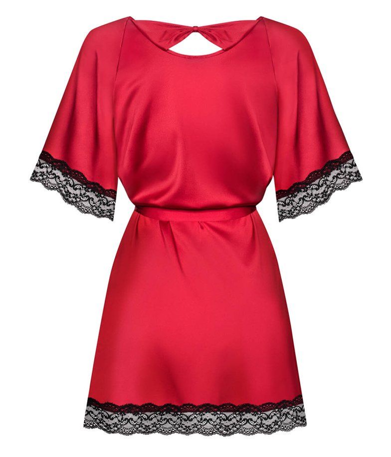After a lovely night, it's time for a lovely morning! Ar... Obsessive - Sensuelia Robe - Red - L/XL photo-8